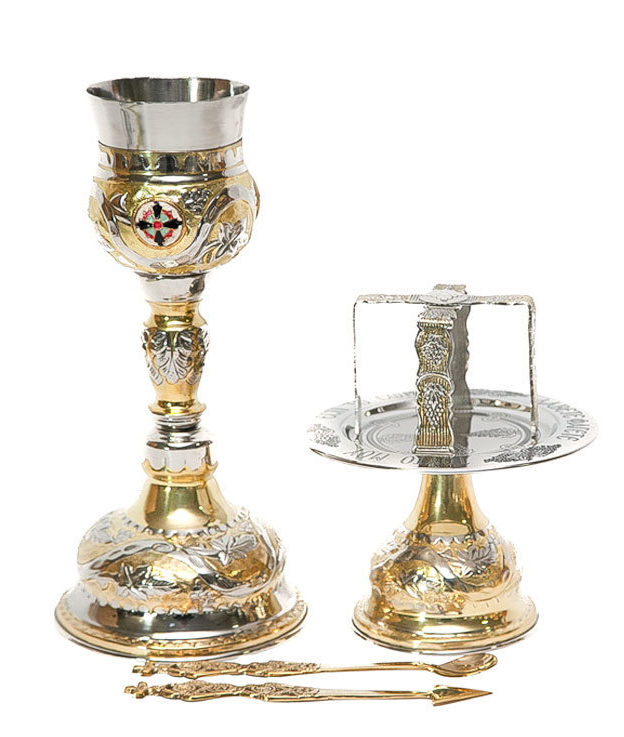 Set-Sfinte-Vase-argintat-aurit